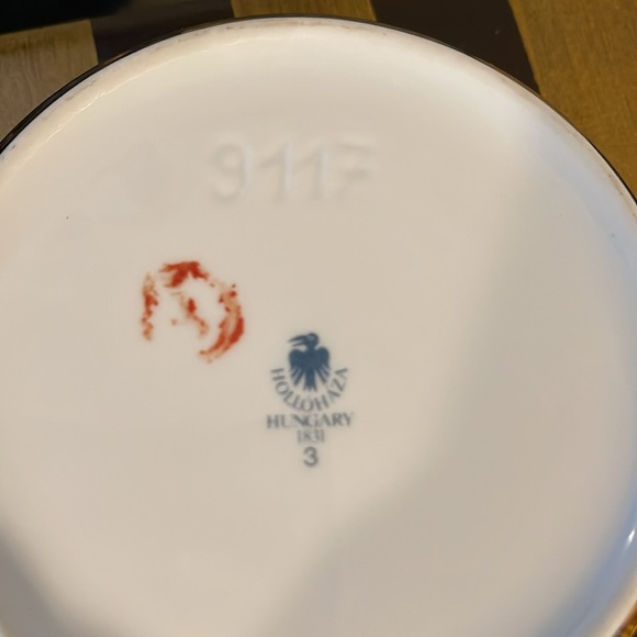 SZASZ HOLLOHAZA PORELAIN ASHTRAY-ENDRE SZASZ-SIGNED-HUNGARY - Picture 4 of 4